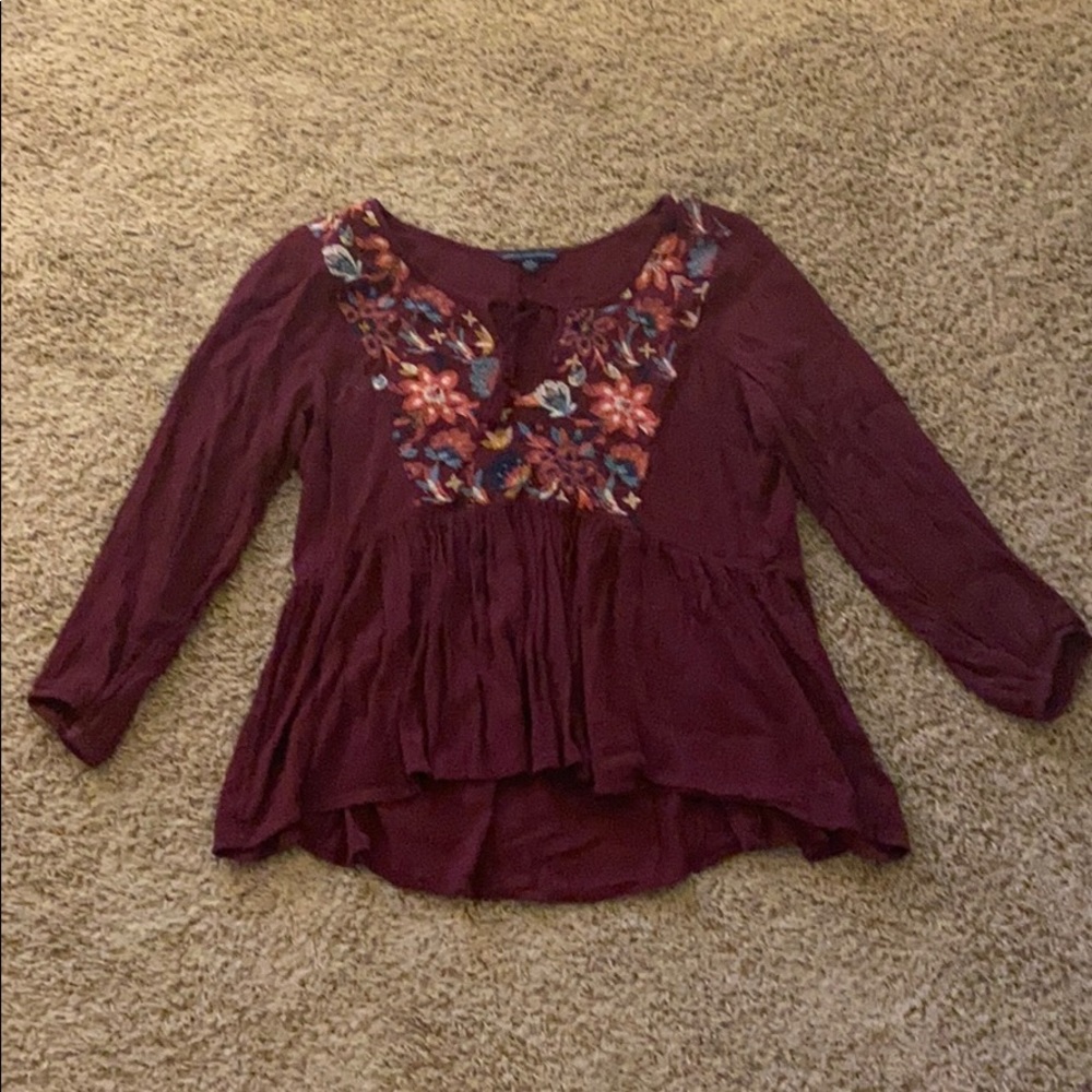 blouse with embroidery